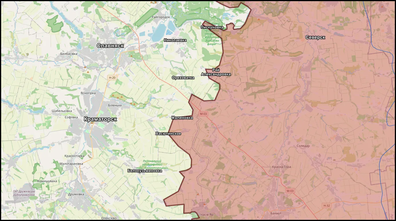 Славянское направление по состоянию на утро 1 августа 2026 года
