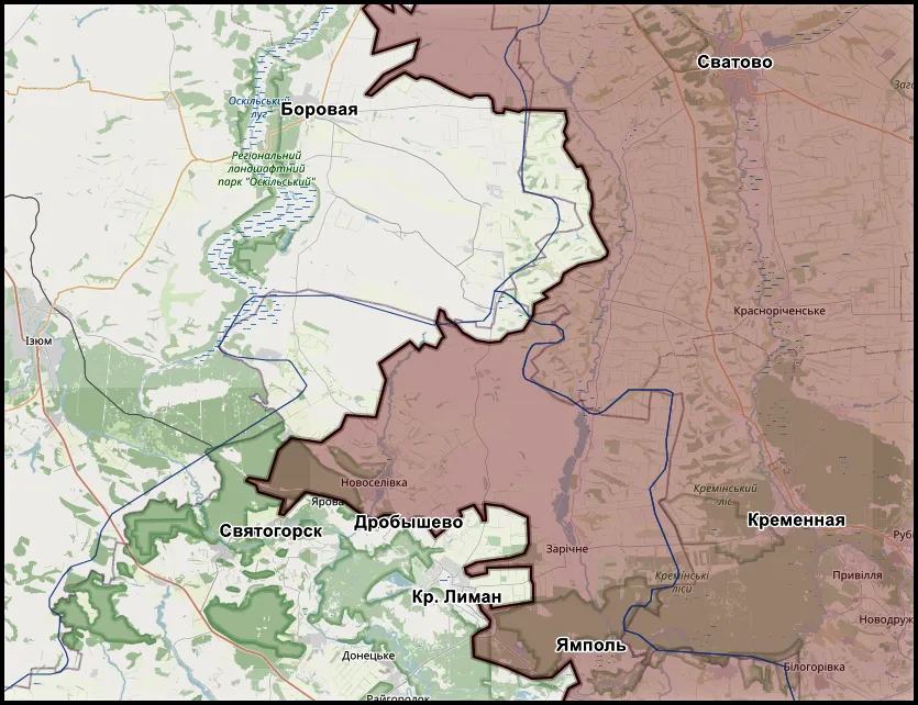Краснолиманское и Боровское направления